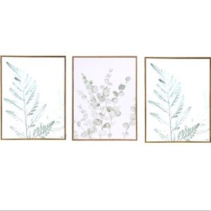 Set of three plant art decor🌿